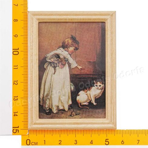 Odoria 1/12 Miniature Framed Wall Art Picture Painting Dollhouse Accessories in Saudi Arabia