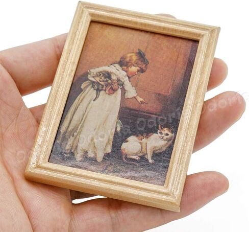 Odoria 1/12 Miniature Framed Wall Art Picture Painting Dollhouse Accessories in Saudi Arabia