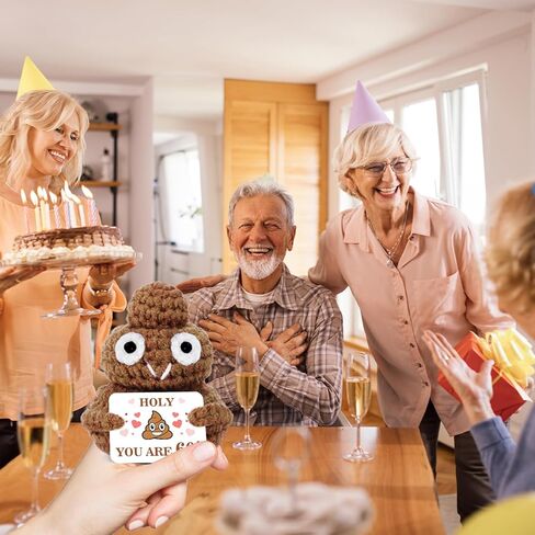 هدايا عيد ميلاد الخمسين للنساء الرجال ، 1975 ديكورات عيد ميلاد ، 1975 مواليد هدايا للنساء الرجال ، و 50 حشوات مزحة سعيدة ، وخمسين سنة هفوة له ، والدمية الصوفية مع بطاقة مضحكة in Kuwait