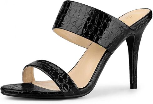 Allegra K Women's Open Toe Stiletto Heel Slide Sandals in Saudi Arabia