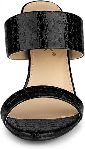 Allegra K Women's Open Toe Stiletto Heel Slide Sandals in Saudi Arabia