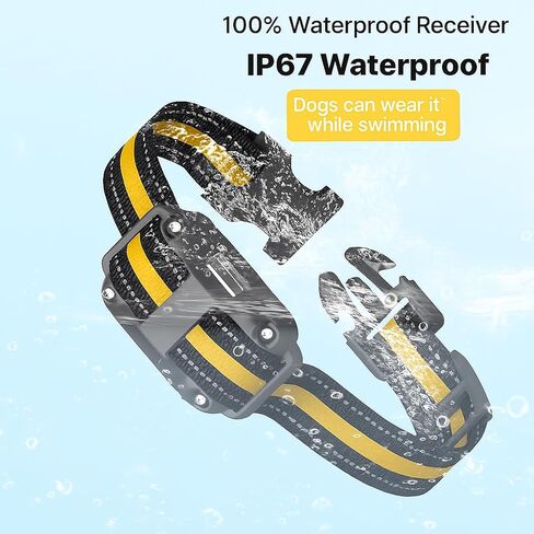 Waterproof Dog Shock Collar with Remote 3300 FT – 3 Modes Beep Vibrate Static, LED Light, 20-Level Adjustable, Rechargeable Training Collar for Small Medium Large Dogs 8-120 lbs in Saudi Arabia