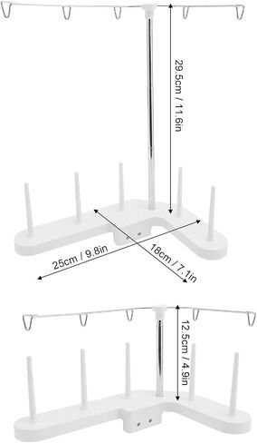 Thread Spool Holder Stand, 5 Spools Holder for Embroidery and Sewing Machines, Adjustable Height Embroidery Thread Holder Multifunctional Thread Holder for Home Sewing Machine in Saudi Arabia