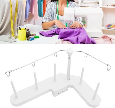 Thread Spool Holder Stand, 5 Spools Holder for Embroidery and Sewing Machines, Adjustable Height Embroidery Thread Holder Multifunctional Thread Holder for Home Sewing Machine in Saudi Arabia