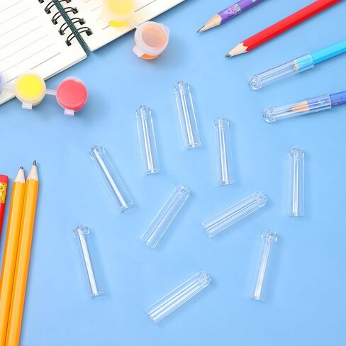 18 PCS قلم رصاص أعلى قبعات قلم رصاص بلاستيكي أقلام رصاص طرف واقي بُقلّل أقلام الرصاص أعلى القبعات القطرات لأصحاب موسع القلم الخشبي لتوصيلات مكتب طالب المكتب in Kuwait