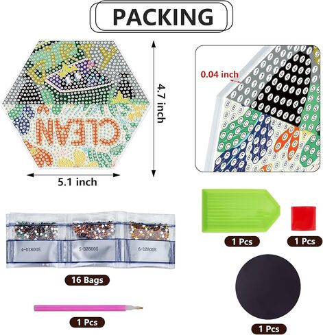 SWATOM عباد الشمس الماس اللوحة نظيفة قذرة غسالة الصحون المغناطيس القوي مغناطيسات نظيفة/قذرة لعلامة غسالة الصحون ملصقات لاصقة ديكور المطبخ مؤشر عكسي in Kuwait