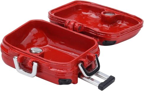 لعبة Dollhouse Accessories Cute Mini Travel Dascase ، حقيبة صعبة Mini Travel Surcase جذابة للدمى (أحمر) in Kuwait