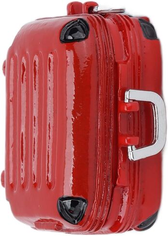 لعبة Dollhouse Accessories Cute Mini Travel Dascase ، حقيبة صعبة Mini Travel Surcase جذابة للدمى (أحمر) in Kuwait