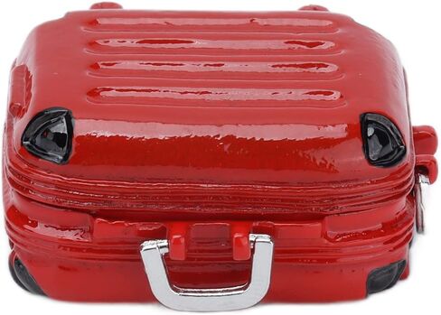 لعبة Dollhouse Accessories Cute Mini Travel Dascase ، حقيبة صعبة Mini Travel Surcase جذابة للدمى (أحمر) in Kuwait