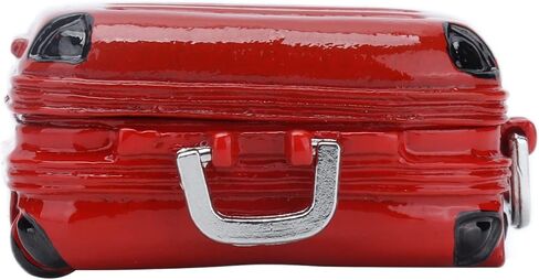 لعبة Dollhouse Accessories Cute Mini Travel Dascase ، حقيبة صعبة Mini Travel Surcase جذابة للدمى (أحمر) in Kuwait
