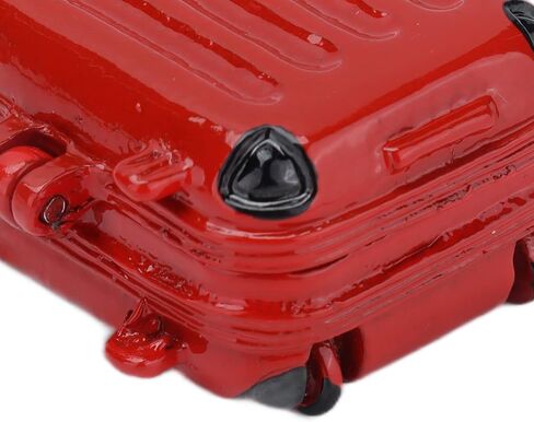 لعبة Dollhouse Accessories Cute Mini Travel Dascase ، حقيبة صعبة Mini Travel Surcase جذابة للدمى (أحمر) in Kuwait