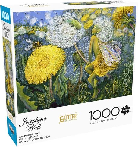 Buffalo Games - Josephine Wall - Glitter - Dandelion Fairy - 1000 Piece Jigsaw Puzzle for Adults - Challenging Puzzle Perfect for Game Nights - Finished Size is 26.75 x 19.75 in Saudi Arabia