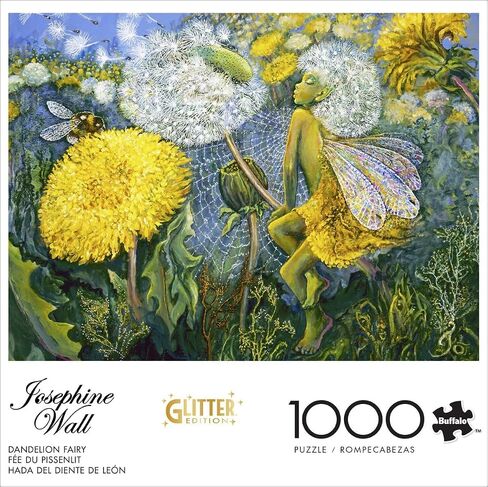 Buffalo Games - Josephine Wall - Glitter - Dandelion Fairy - 1000 Piece Jigsaw Puzzle for Adults - Challenging Puzzle Perfect for Game Nights - Finished Size is 26.75 x 19.75 in Saudi Arabia