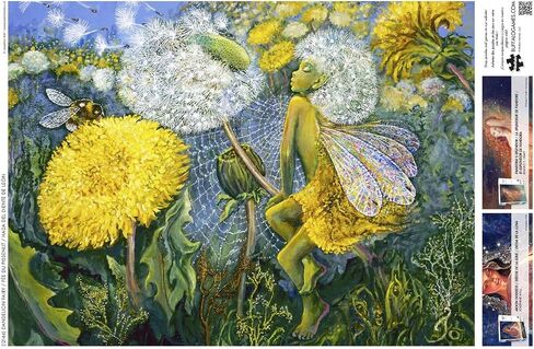 Buffalo Games - Josephine Wall - Glitter - Dandelion Fairy - 1000 Piece Jigsaw Puzzle for Adults - Challenging Puzzle Perfect for Game Nights - Finished Size is 26.75 x 19.75 in Saudi Arabia