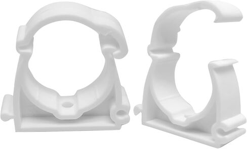 20Pcs White PPR Water Pipe Clamp Clips,with Fixing Clip Water Pipes & Tubing Hoses Support Clips,fit for 1" ID PVC Pipe (32MM) in Saudi Arabia