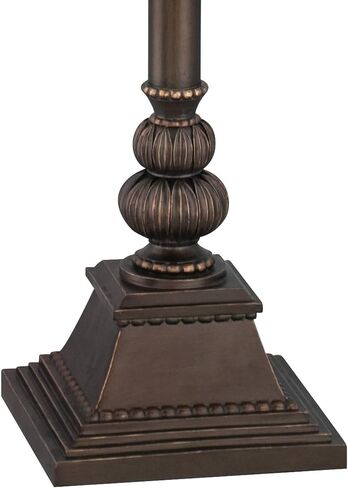 kathy ireland Mulholland Rustic Vintage Torchiere Floor Lamp Standing 72" Tall Bronze Tortoise Shell Font Frosted Glass Shade Decor for Living Room Reading House Bedroom Home Office in Saudi Arabia