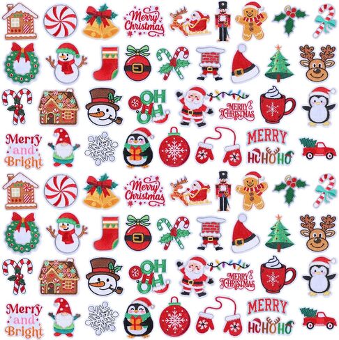 Janinka 72 Pcs Halloween Iron on Patches Boo Pumpkin Bat Ghost Sew on Embroidered Applique Rrepair Patch DIY Crafts Festive Gifts for Halloween Clothing Hat Bag Backpack DIY Crafts Decor in Saudi Arabia