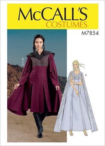 McCall's Women's Fantasy Dress Cosplay Costume, Sizes 14-22 Sewing Pattern in Saudi Arabia