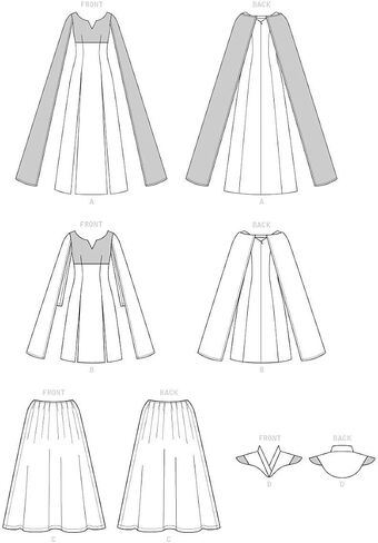 McCall's Women's Fantasy Dress Cosplay Costume, Sizes 14-22 Sewing Pattern in Saudi Arabia