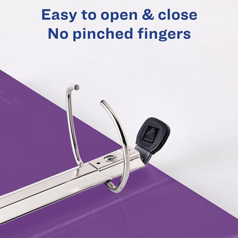 Avery Heavy-Duty View 3 Binder Ring ، 2 "حلقات EZD لمسة واحدة ، رابط واحد أرجواني (حزمة 2) in Saudi Arabia
