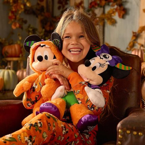 DISNEY STORE Official Mickey Mouse Halloween Plush - Disney Halloween Stuffed Animal with Embroidered Features, Detailed Plush Sculpting, Furry Monster Costume, Felt Teeth, Scales and Cyclops Eye in Saudi Arabia
