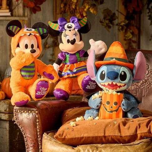 DISNEY STORE Official Mickey Mouse Halloween Plush - Disney Halloween Stuffed Animal with Embroidered Features, Detailed Plush Sculpting, Furry Monster Costume, Felt Teeth, Scales and Cyclops Eye in Saudi Arabia