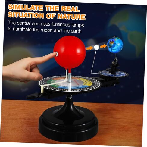 نظام الطاقة الشمسية Planetarium نموذج القمر الأرض الشمس الشمس المدارية الأدوات العلمية الأداة لتعليم علم الفلك التعليمية للأطفال الصغار الأطفال in Kuwait