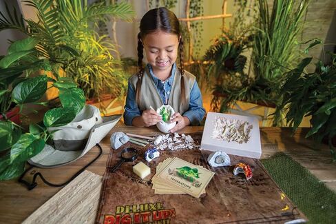 MindWare Dig It Up! Deluxe Dinosaur Excavation Kit - Ages 4+ Dino Dig Kit - Includes Excavation Tools to Dig Out 8 Treasures in Saudi Arabia