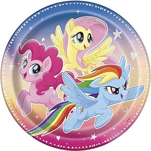 تشمل حزمة حزمة استحمام الطفل الصغيرة في Pony Pony Supplies 24 لوحة غداء و 32 مناديل in Kuwait