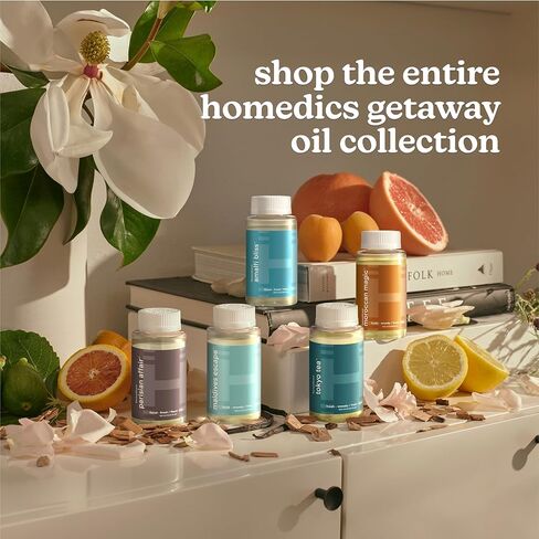 Homedics SereneScent Moroccan Magic Fragrance Oil Bottle, 120 ml, Clean & Natural, Fruity & Woody Fragrance Oil for Home Air, Use with Homedics SereneScent Diffusers in Kuwait