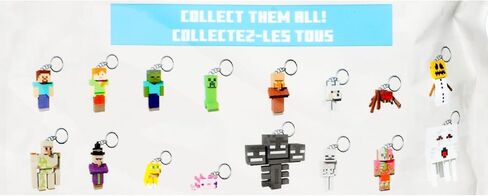 Minecraft Figural Keychains Blind Bags - Bundle with 3 Mini Figure Keychains for Kids, Adults Plus Stickers | Minecraft Backpack Accessories in Saudi Arabia