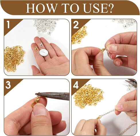 700pcs Clow Claw Clasps ومجموعة حلقات القفزة المفتوحة ، قفل الذهب والفضة 12 مم و Clasures Clasps Clasps Clasps for Jewelry Making in Kuwait