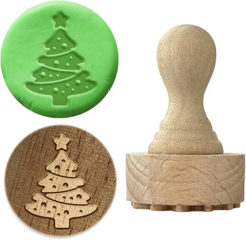 Olycraft خشب الطين طوابع القيقب طوابع طين الطين 1.1 بوصة طوابع الفخار الطبيعية من خشب الزان الخشبي أداة ختم السيراميك الصغيرة لختم السيراميك كلاي ، دي ديكورات مصنوعة يدويًا مصنوعة يدويا in Saudi Arabia