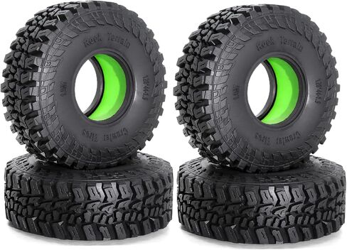 Lifehead 1.9 inch silicone insert tires - All Terrain Pliable Rubber Tires for 1/10 RC Crawler Car TRAXXAS TRX4 Axial SCX10 90046 SCX10 III AXI03007 Tamiya CC01 YK4102 RGT EX86130/4.7" Outer Diameter in Saudi Arabia