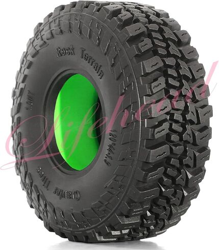 Lifehead 1.9 inch silicone insert tires - All Terrain Pliable Rubber Tires for 1/10 RC Crawler Car TRAXXAS TRX4 Axial SCX10 90046 SCX10 III AXI03007 Tamiya CC01 YK4102 RGT EX86130/4.7" Outer Diameter in Saudi Arabia