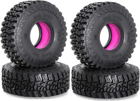 Lifehead 1.9 inch silicone insert tires - All Terrain Pliable Rubber Tires for 1/10 RC Crawler Car TRAXXAS TRX4 Axial SCX10 90046 SCX10 III AXI03007 Tamiya CC01 YK4102 RGT EX86130/4.7" Outer Diameter in Saudi Arabia