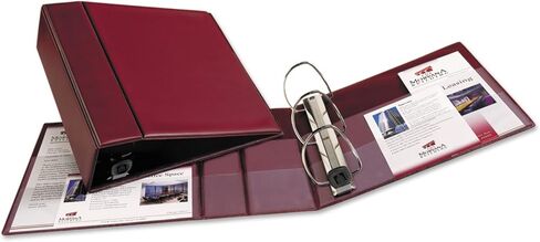 Avery 79364 3 حلقات EZD Binder ، سعة 4 بوصة ، 8-1/2 بوصة X11 بوصة المارون in Saudi Arabia