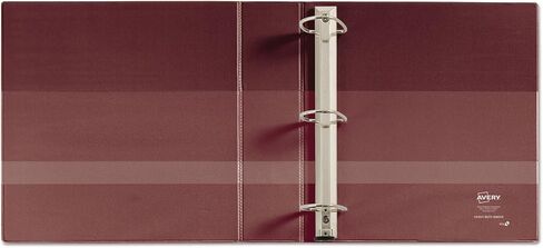 Avery 79364 3 حلقات EZD Binder ، سعة 4 بوصة ، 8-1/2 بوصة X11 بوصة المارون in Saudi Arabia