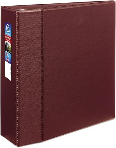 Avery 79364 3 حلقات EZD Binder ، سعة 4 بوصة ، 8-1/2 بوصة X11 بوصة المارون in Saudi Arabia