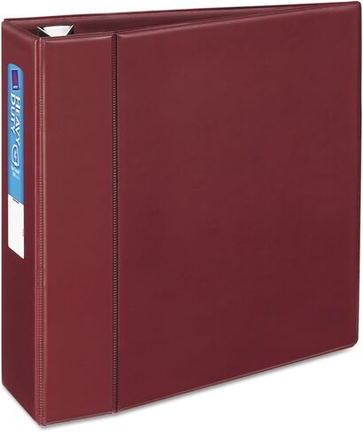 Avery 79364 3 حلقات EZD Binder ، سعة 4 بوصة ، 8-1/2 بوصة X11 بوصة المارون in Saudi Arabia