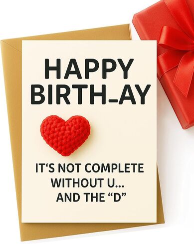 بطاقة عيد ميلاد مضحكة للرجال - زينة فريدة للرجال والزوج وصديقها - بطاقات عيد ميلاد سعيد (نمط ب) in Kuwait