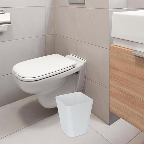 ZXJ Small Trash Can - Waste Basketbin - 1.8 Gallon -Grey - Bathrooms, Laundry Room, Kitchens, Offices in Saudi Arabia