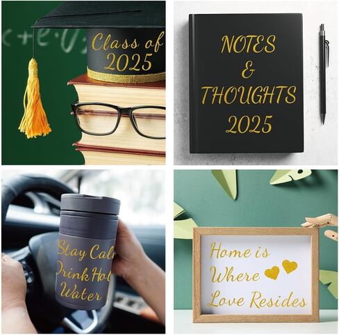 960Pcs Silver Glitter Letter Stickers 10 Sheets Alphabet Stickers 1Inch Vinyl Self-Adhesive Waterproof Numbers Symbols for Scrapbook Graduation Cap Gift Packaging in Saudi Arabia