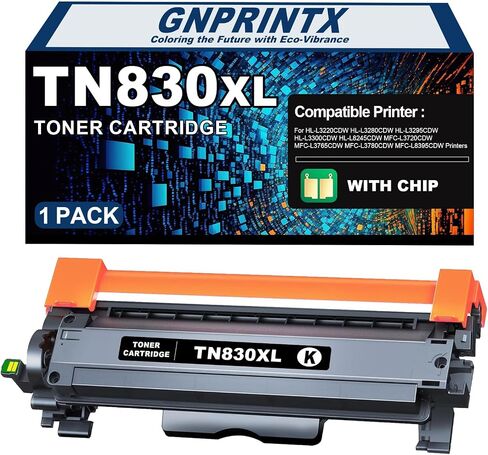 TN830XL Toner Cartridge Replacement for TN830XL TN830/XL/V Toner Compatible with Brother HL-L2460DW HL-L2405W HL-L2400D HL-L2480DW MFC-L2820DW XL MFC-L2900DW DCP-L2640DW Printer (4 Black) in Kuwait