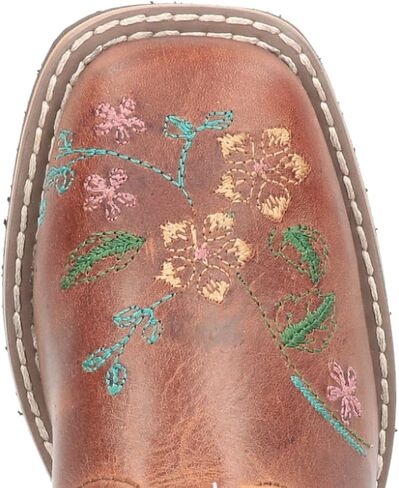 Smoky Children's Kid's Floralie Brown Leather Western Cowboy Boot in Saudi Arabia