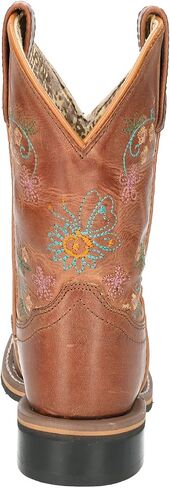 Smoky Children's Kid's Floralie Brown Leather Western Cowboy Boot in Saudi Arabia
