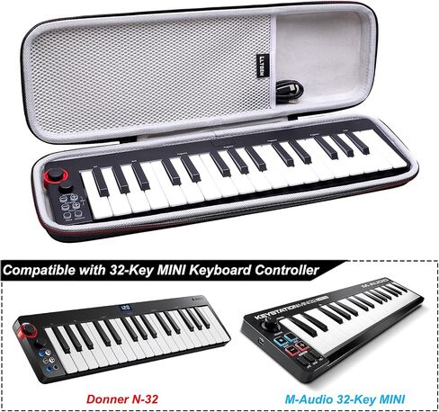 حافظة صلبة LTGEM EVA لجهاز التحكم بلوحة المفاتيح Donner DMK25 Pro MIDI - حقيبة تخزين واقية للسفر in Saudi Arabia
