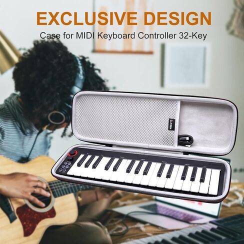 حافظة صلبة LTGEM EVA لجهاز التحكم بلوحة المفاتيح Donner DMK25 Pro MIDI - حقيبة تخزين واقية للسفر in Saudi Arabia