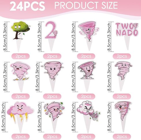 24 PCS Safari Party Decorations - Safari Cupcake Toppers Wild Animals for Safari Birthday Decorations & Safari Baby Shower Decorations in Kuwait