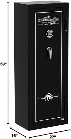 STEELWATER GUN SAFES New Improved E.M.P Proof, 16 Long Gun, 60 MInute Fire Protection, Auto LED LIghting, Dehumidifier, and Door Organizer kit, for Rifles, Pistols, and other valuables. AMEGS5922-EMP in Saudi Arabia